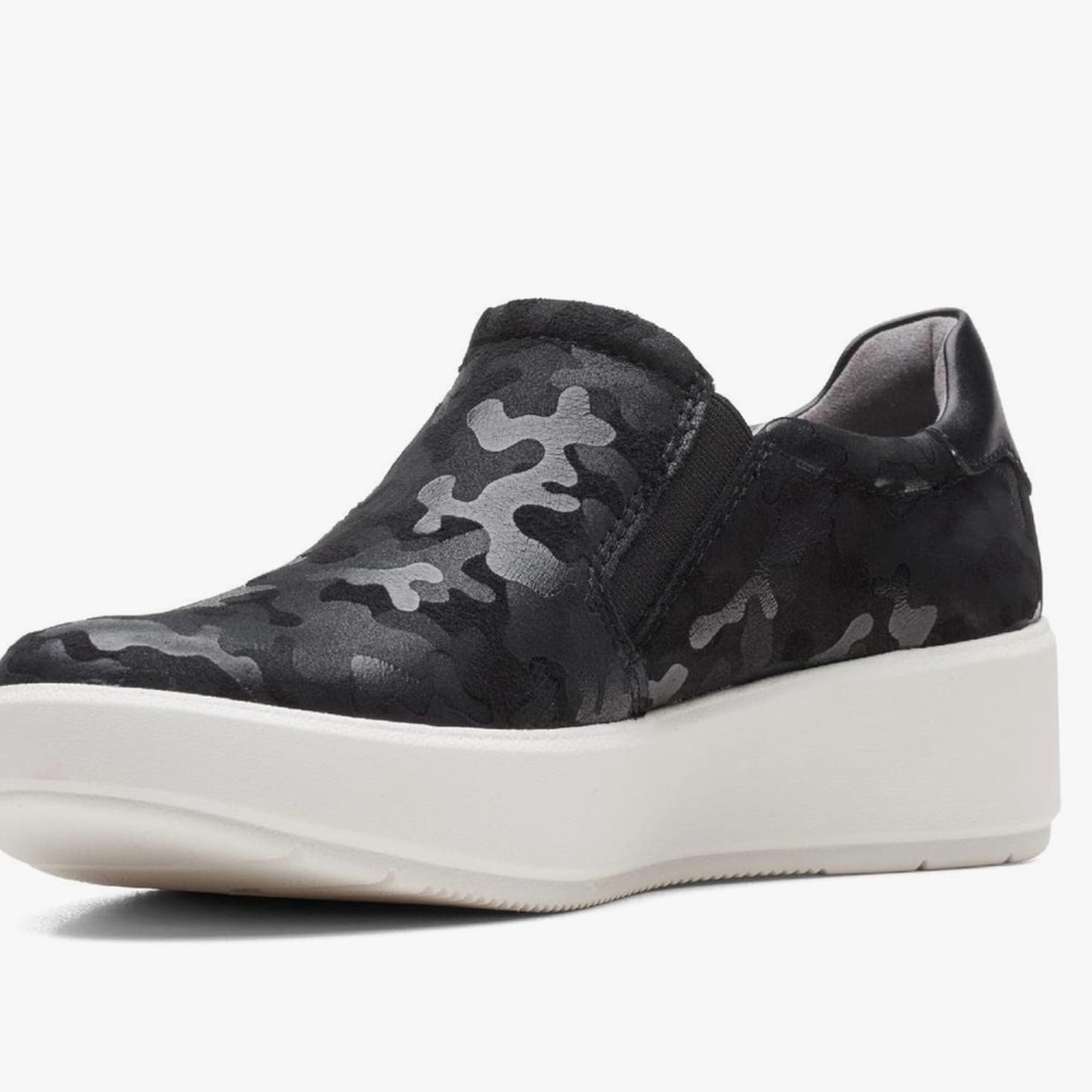 Clarks Black and Gray Women's Shoes